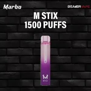 marbo m stix 1500 puffs-grape