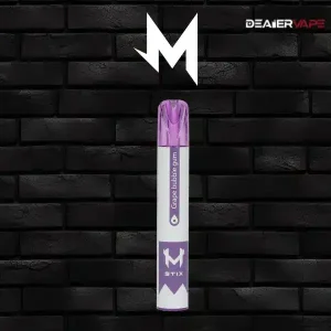 พอตใช้แล้วทิ้ง marbo m stix 600 puffs grape bubble gum