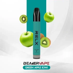 relx x bubblemon disposable 1600 puffs green apple kiwi
