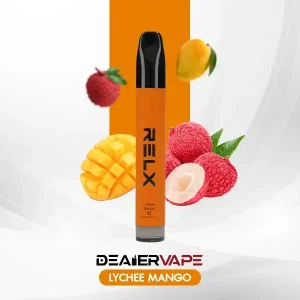 relx x bubblemon disposable 1600 puffs lychee mango