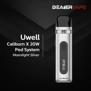 uwell aaliburn x 20w pod system moonlight sliver