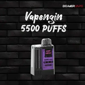 พอตใช้แล้วทิ้ง vapengin กลิ่น องุ่นชูกำลัง ยกกล่อง านพลังความเข้มข้นขององุ่นกับความกระปรี้กระเปร่าของเครื่องดื่มชูกำลัง