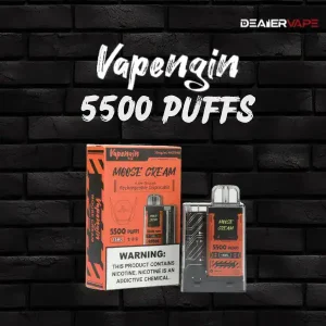 พอตใช้แล้วทิ้ง vapengin 5500 puffs moose cream