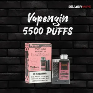 vapengin 5500 puffs peach mango watermelon