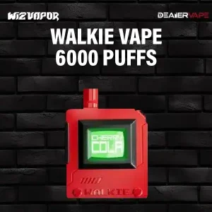 walkie 6000 puff กลิ่นเโคล่ารสเชอรี่ สูบง่าย หวานอร่อย