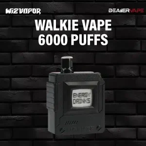 walkie 6000 puff กลิ่นเครื่องดื่มชูกำลัง หอมมากๆ หวานกำลังดี