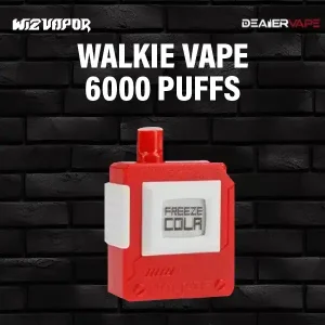 walkie 6000 puff กลิ่นโคล่าเย็น อร่อยสูบง่าย ใช้ได้งาน