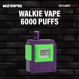walkie 6000 puff กลิ่นองุ่นม่วง ฟีลสูบดี แถมราคายังถูกอีกด้วย