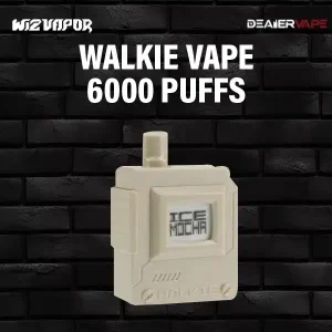 walkie 6000 puff กลิ่นชาเขียว ตัวเล็กน่ารัก ใช้ง่าย พกพาสะดวก