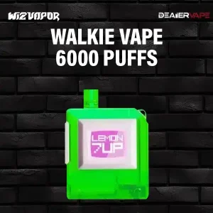 walkie 6000 puff กลิ่นน้ำอัดลมเซเว่นอัพ เปรี้ยวซ่าส์ อร่อยสุดๆ