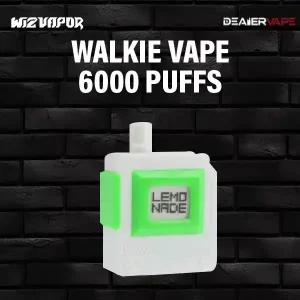 walkie 6000 puff กลิ่นมะนาว หอมอร่อย ใช้ได้งานตลอดวัน