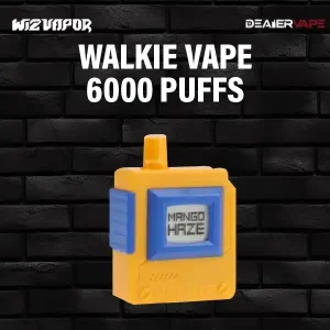 walkie 6000 puff กลิ่นมะม่วง ที่มีรสชาติเปรี้ยวหวานหอมในตัวเดียว