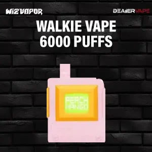 walkie 6000 puff กลิ่นมะม่วงพืช รสชาติดีๆที่คุณตามหา