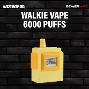 walkie 6000 puff กลิ่นสับปะรด เปรี้ยวหอมหวานอร่อย มือใหม่ใช้ได้