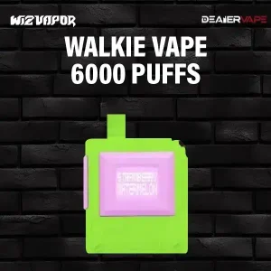 พอต6000คํา walkie vape 6000puffs กลิ่นแตงโมสตอเบอรี่ ใช้งานได้นานแค่ไหน