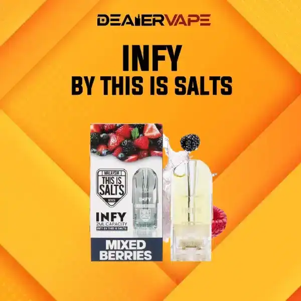 หัวพอต infy กลิ่นมิกซ์เบอร์รี่ สูบได้นานตลอดวัน