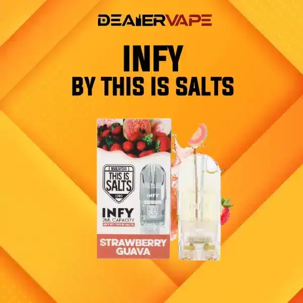 หัวพอต infy กลิ่นสตอเบอรี่ฝรั่ง ราคาถูก ขายดีของเว็บdearlervape