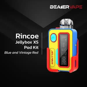 rincoe jellybox xs pod kit blue and vintage red