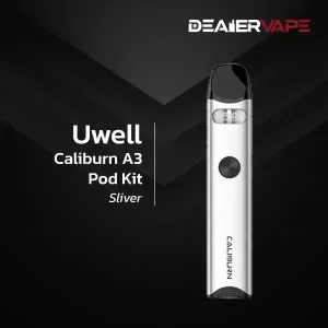 uwell caliburn a3 pod kit sliver