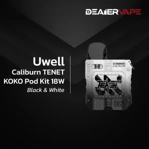 uwell caliburn tenet koko pod kit 18w black _ white