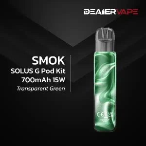 smok solus g pod kit 700mah 15w transparent green
