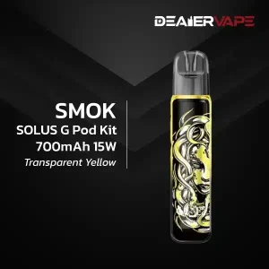 smok solus g pod kit 700mah 15w transparent yellow