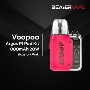 voopoo argus p1 pod kit 800mah 20w passion pink