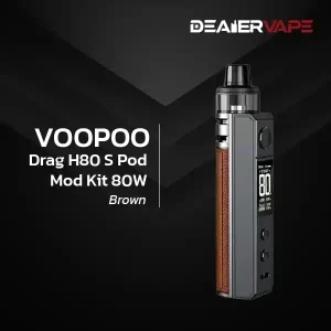 voopoo drag h80 s pod mod kit 80w brown