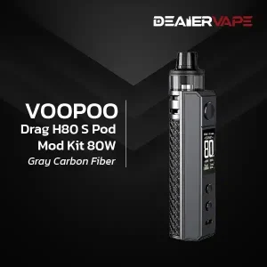 voopoo drag h80 s pod mod kit 80w gray carbon fiber