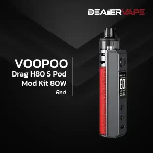 voopoo drag h80 s pod mod kit 80w red