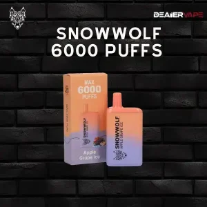 Snowwolf 6000 puffs apple grape ice