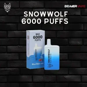 Snowwolf 6000 puffs blue razz ice