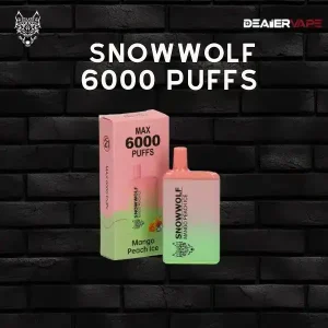 Snowwolf 6000 puffs mango peach ice