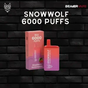 Snowwolf 6000 puffs raspberry watermelon