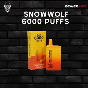 Snowwolf 6000 puffs strawberry banana