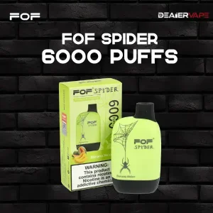 fof spider 6000 puff banana melon