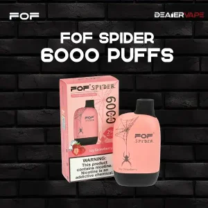 fof spider 6000 puff icy strawberry