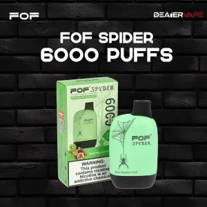fof spider 6000 puff kiwi passion fruit