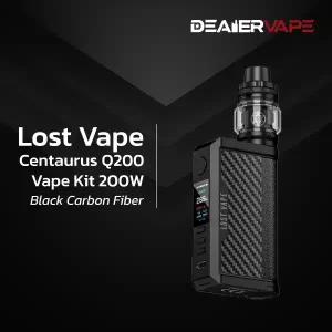 lost vape centaurus q200 vape kit 200w black carbon fiber