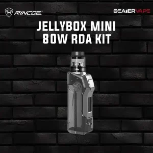 rincoe jellybox mini 80w rda kit black clear