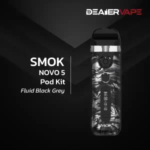 smok novo 5 pod kit fluid black grey