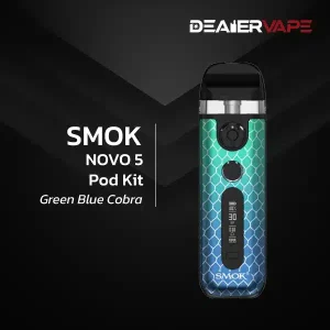 smok novo 5 pod kit green blue cobra