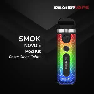 smok novo 5 pod kit rasta green cobra