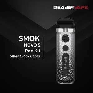 smok novo 5 pod kit silver black cobra
