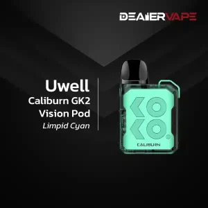 uwell caliburn gk2 vision pod limpid cyan