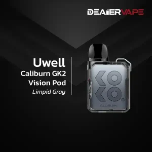 uwell caliburn gk2 vision pod limpid gray