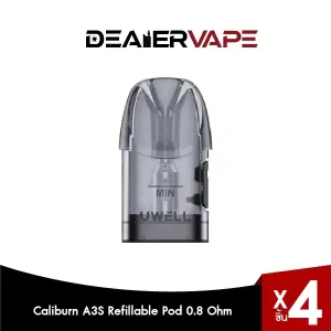 caliburn a3s refillable pod 2ml 0.8 ohm 4pcs pack