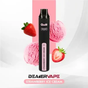 ks quik 5000puffs strawberry ice ceram