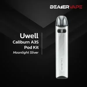 uwell caliburn a3s pod kit moonlight sliver