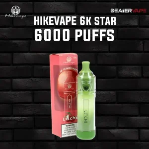 hikevape 6k star 6000 puffs litchi